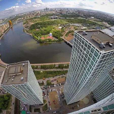 Апартаменты На Набережной С Панорамным Видом На 39 Этаже Astana Dış mekan fotoğraf